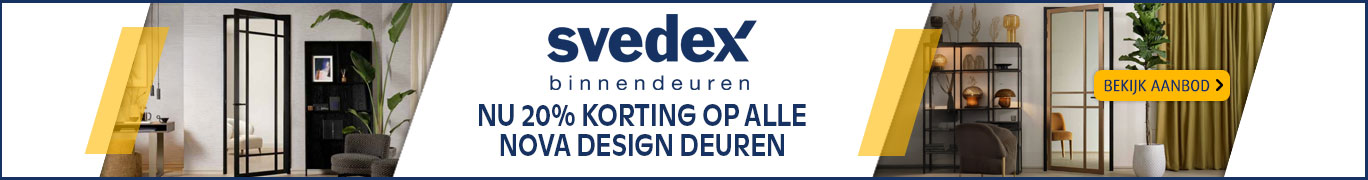 Svedex Nova Design deuren nu met 20%korting