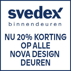 Svedex Nova Design deuren nu met 20% korting