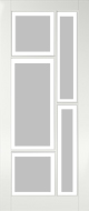 Albo DA 2535 mat glas met blanke rand