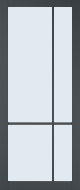 ALBO FA 2574 SL Blank glas binnendeur