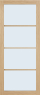 ALBO FA 2554 WO Blank glas binnendeur