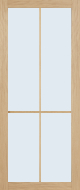 ALBO FA 2564 WO Blank glas binnendeur