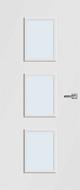 CanDo Caracas Wit Blank glas binnendeur