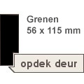 Overige Kozijn opdek grenen 56 x 115 mm grondverf zwart