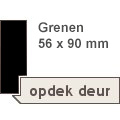 Overige Kozijn opdek grenen 56 x 90 mm grondverf zwart