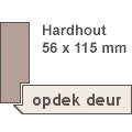 Overige Kozijn opdek hardhout 56 x 114 mm grondverf wit