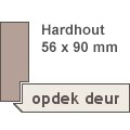 Overige Kozijn opdek hardhout 56 x 90 mm grondverf wit