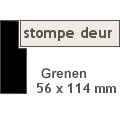 Overige Kozijn stomp Grenen 56 x 114 gegrond zwart