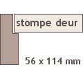 Overige Kozijn stomp hardhout 56 x 114 mm gegrond