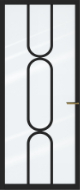 Skantrae SSL 4522 Blank glas binnendeur