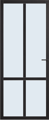 Skantrae SSL 4028 45 mm Roedes Blank glas binnendeur