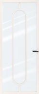 Skantrae SSL 14619 blank glas binnendeur