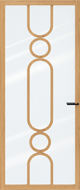 Skantrae SSL 14823 blank glas binnendeur