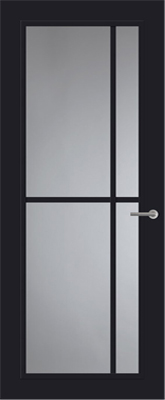 Svedex FR503 Diep Zwart Rook glas binnendeur