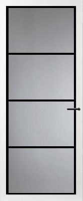 Svedex FM01 Zwart Rookglas binnendeur