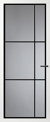 Svedex FM04 Zwart Rookglas binnendeur