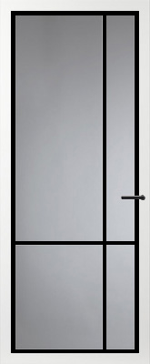 Svedex FM06 Zwart Rook glas binnendeur
