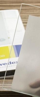 Svedex Elite AE49 Gezandstraald glas met blankglas rand detail 1
