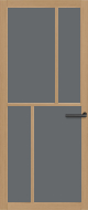 Weekamp WK 6341 Eiken Grijs rookglas