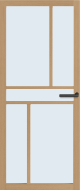 Weekamp WK 6342 Eiken Blank glas