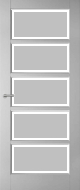 Weekamp WK6510 B2 Satijn facetglas binnendeur