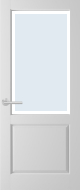 Weekamp WK6520 B2 Blank facetglas binnendeur