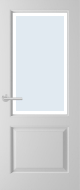 Weekamp WK6820 D2 Blank facetglas binnendeur