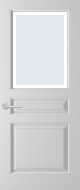 Weekamp WK6896 D2 Blank facet glas binnendeur