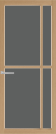 Weekamp WK 6313 Eiken Grijs getint glas