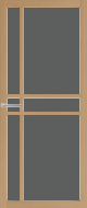 Weekamp WK 6314 Eiken Grijs getint glas